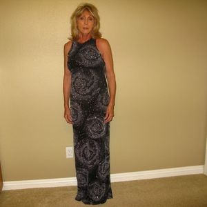 Cache Black Spandex Evening Dress